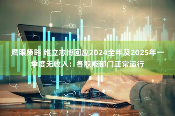 鹰眼策略 维立志博回应2024全年及2025年一季度无收入：各职能部门正常运行